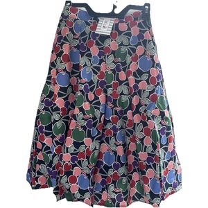 TULIP B Cherries  WOMEN'S Vintage Inspired Floral POCKETS ZIP SKIRT NWT Novelty